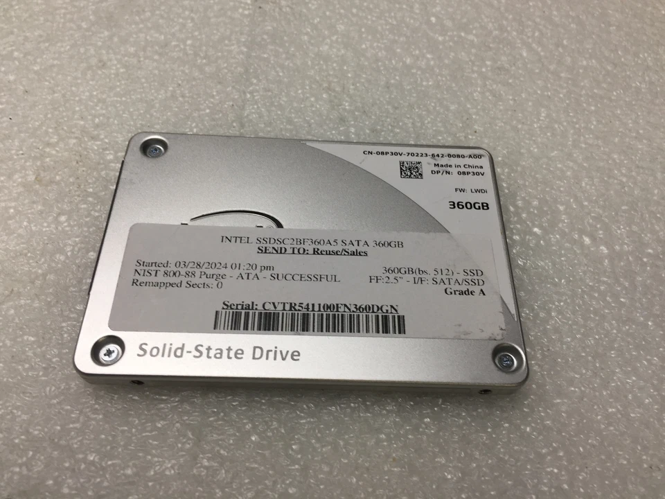 Intel Pro 2500 Series SSDSC2BF360A5 360GB 2.5" SATA Solid State Drive SSD - Image 2 of 4