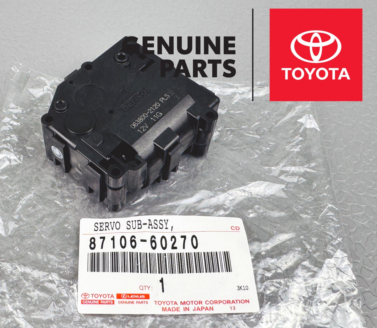 87106-60270 TOYOTA DAMPER SERVO SUB-ASSY, AIR CONDITIONER RADIATOR