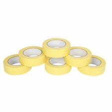 Yellow 6654 1-12 Masking Tape 6 Rolls 1.5 06654 Painting Paint Mask