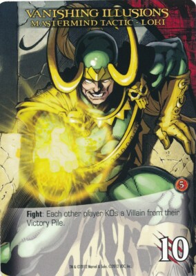 LOKI Upper Deck Marvel Legendary MASTERMIND TACTIC VANISHING ILLUSIONS