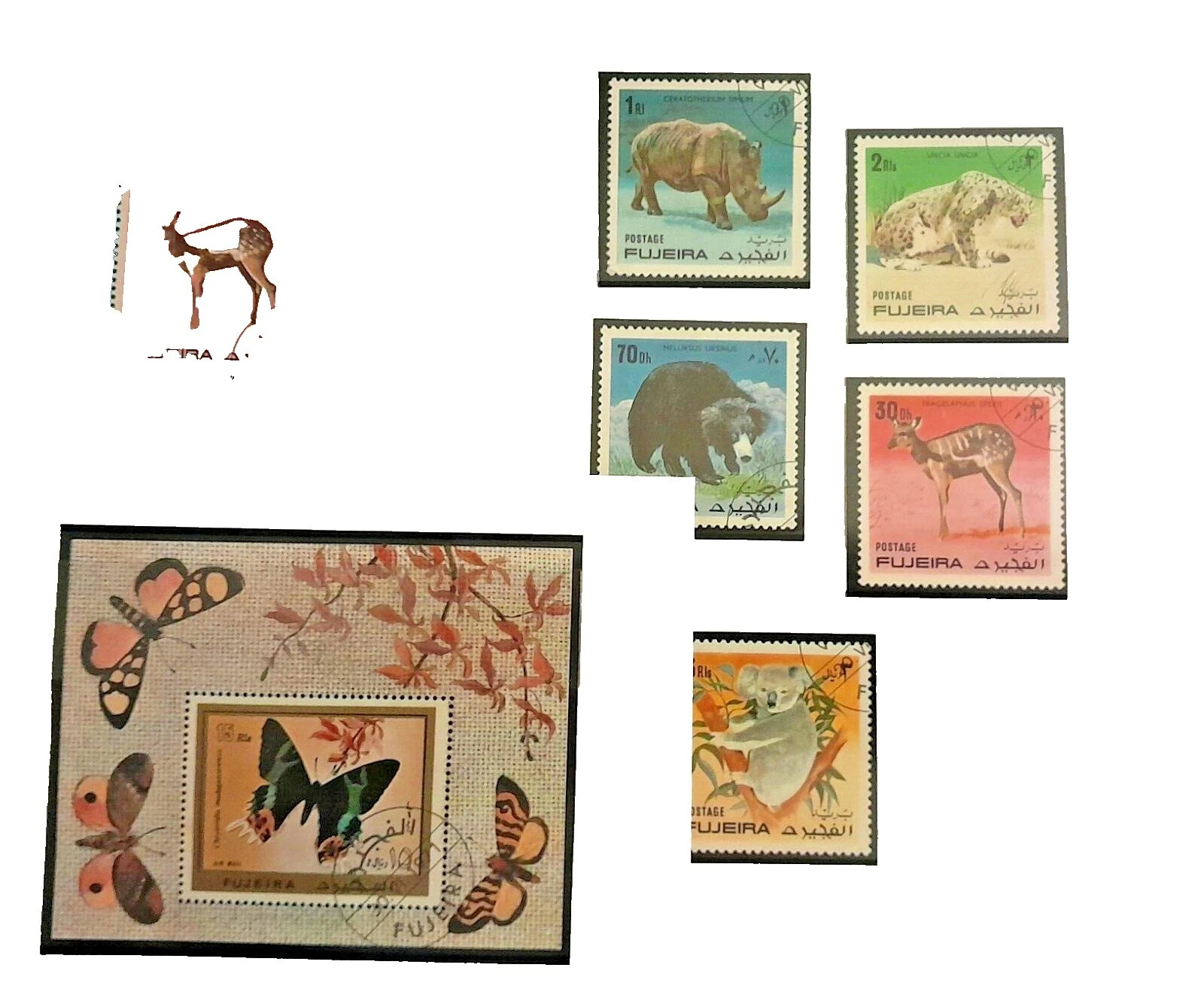 Decimal Used Animal Kingdom Postal Stamps