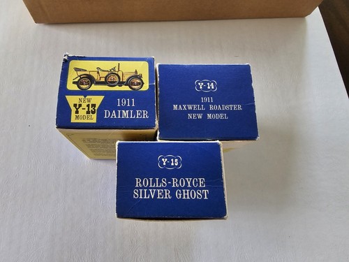 Matchbox “Models Of Yesteryear” Y-13 Y-14 Y-15 Rolls Royce 1911 Daimler 3 Cars - Picture 15 of 15