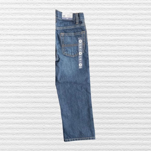 New OshKosh B'Gosh Boys Classic True Blue Denim Jeans Adjustable Waist Size 4R - Picture 10 of 13