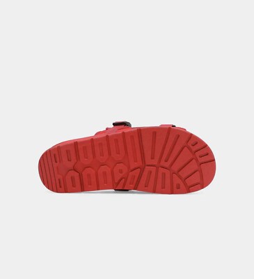 Unisex red seichi sandal slides size men display picture 3