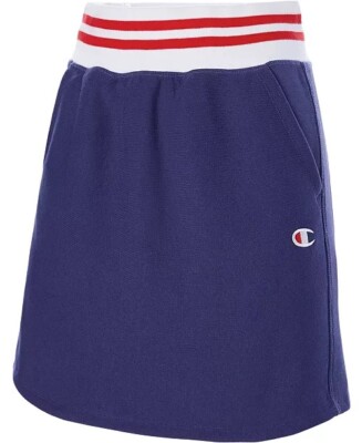 スカート CHAMPION HOLIDAY MINI SKIRT NAVY CHAMPION New Womens Ribbed knit Striped Short Skirt Navy Blue S | eBay