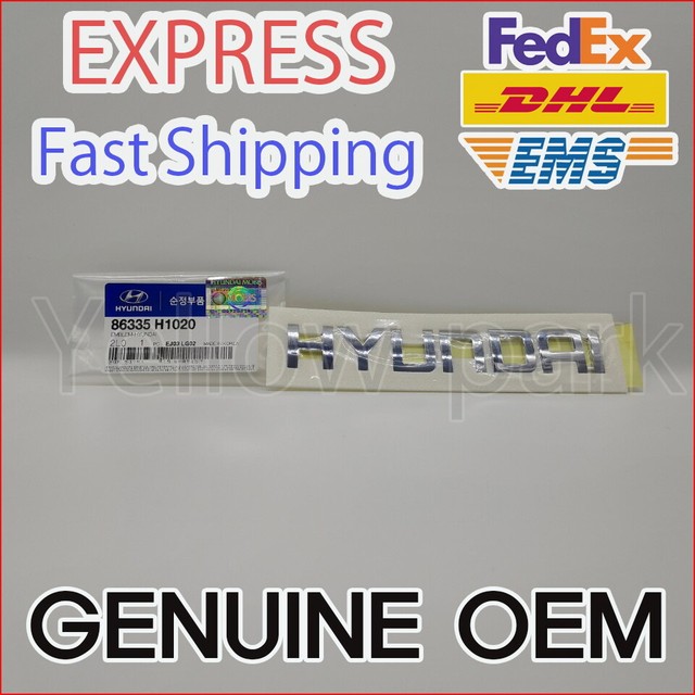 Genuine OEM Hyundai Logo Rear Trunk Emblem Badge 1pcs 86335H1020 eBay