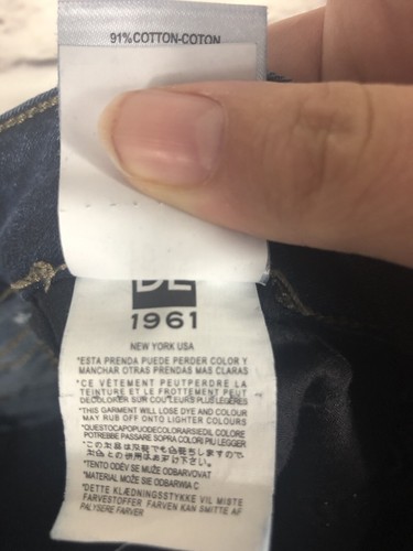 DL1961 Florence Instascuplt Cropped Flare Huntington Blue Jeans Size 28 - Picture 11 of 11