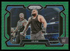 2024 Panini Prizm WWE Green #24 Akam wrestling card