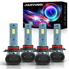 9005 9006 LED Headlight Bulbs Kit For Toyota Corolla Sedan 4-Door 1.8L 1993-2013