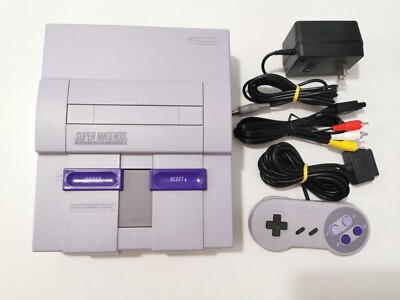 EXCELLENT CONDITION, SUPER NINTENDO SNES GRAY CONSOLE, PLEASE SEE ALL ...