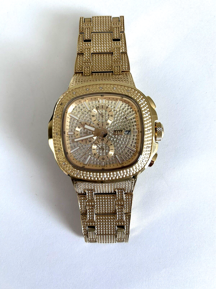 JBW Heist 1/5 CTW Diamond men watch stainless steel gold tone J6380A eBay