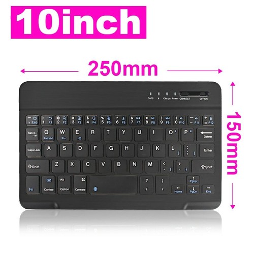 Mini 7-10 Inch Rechargeable Bluetooth Keyboard For Android Desktop Tablet - Picture 9 of 13