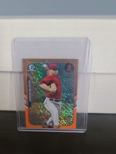 2015 Bowman Chrome Farms Finest Mini Sean Newcomb Orange 07/25 SP