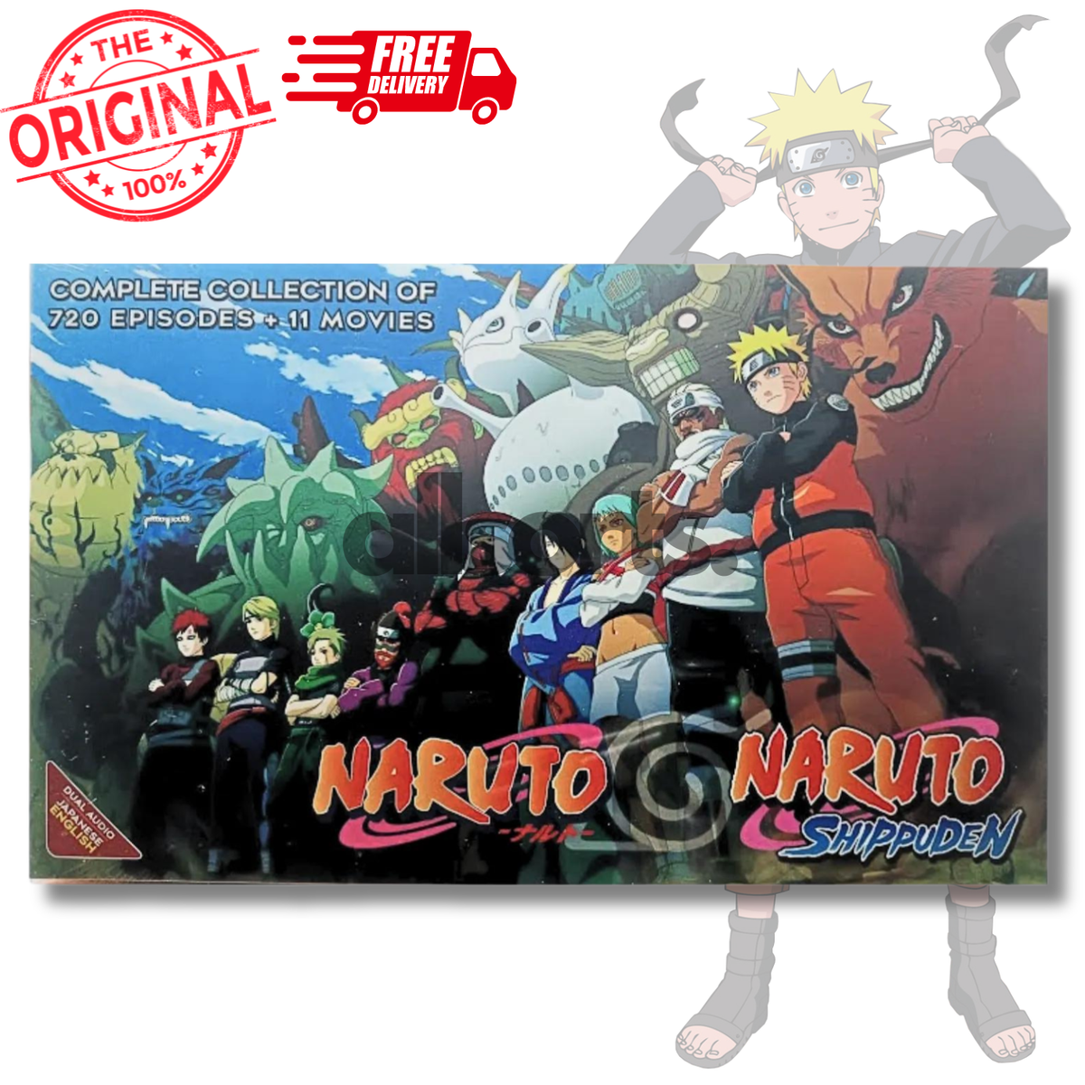 NARUTO SHIPPUDEN COMPLETE DVD TV SERIES VOLUME 1-720 END + 11