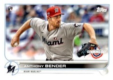 2022 Topps Opening Day #105 Anthony Bender RC Miami Marlins