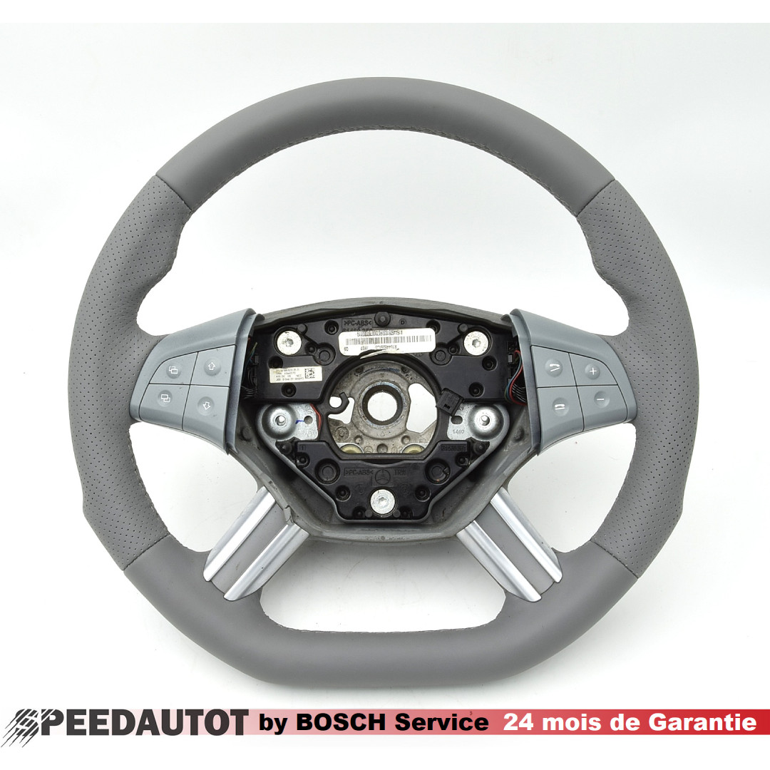 Volant Gris  Cuir Mercedes Ml W164 w251 Echange standard- 