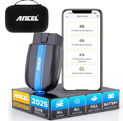 ANCEL BD300 OBD2 Scanner Bluetooth Fit for BMW All System Code Reader Diagnostic