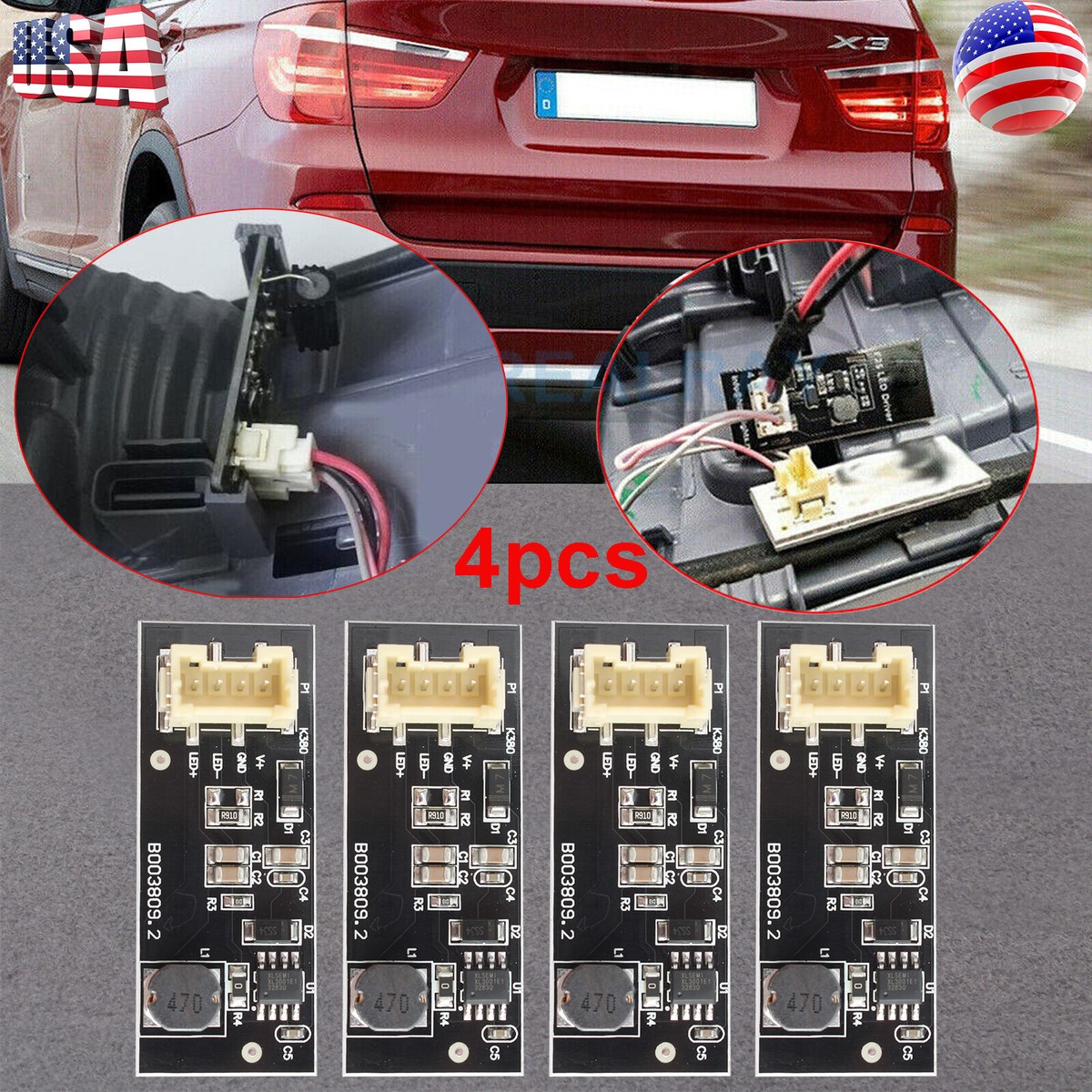 Scheda Chip Driver Per Fanale Posteriore BMW X3 F25 - Ricambio B003809.2, Per Modelli 2011-2015