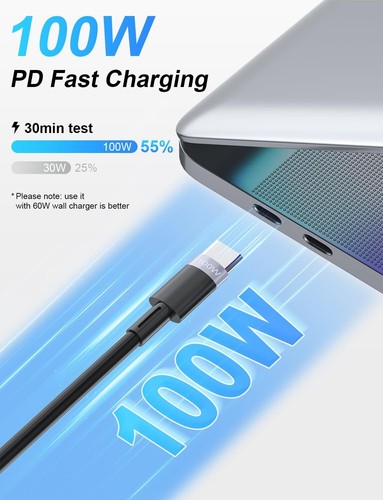 Multi Charging Cable Retractable 5in1 Retractable USB C Cable 100W USB A/C to US - 第 4/10 張圖片