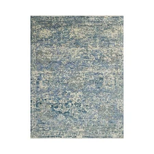 7'9''x9'10" Beige Hand Knotted Transitional Oushak Wool Area Rug