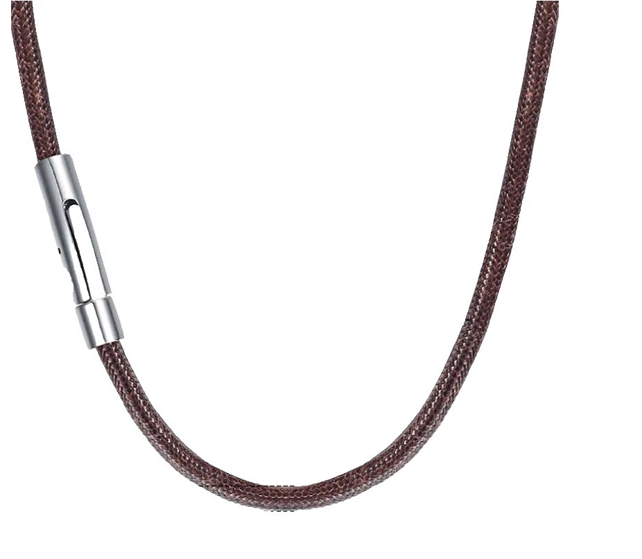 Belleza de cuero marrón Collares y colgantes De moda