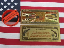 2nd Amendment Banknote Paper Coin Wristband Coins Bills Vintage Money US Reserve