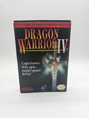 Dragon Warrior IV NINTENDO NES Original GAME, Complete CIB Authentic, Tested