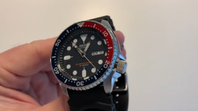 Seiko Sports Automatic Diver Blue Dial Rubber Strap SKX SKX009J1