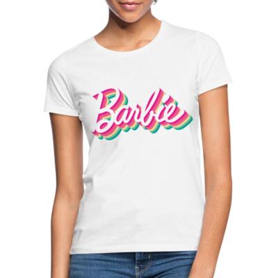 Barbie Buntes Logo Frauen T-Shirt