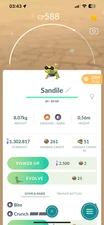 Shiny Sandile | Mini P T C 80K Stardust
