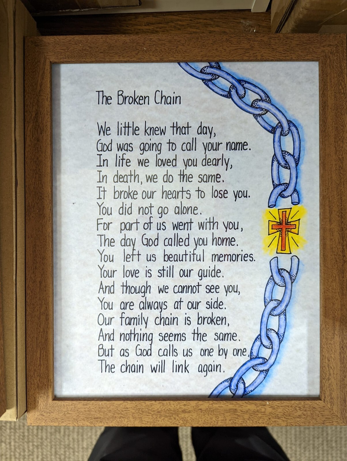Dicksons Broken Chains Poem Grey Memorial 6 X 9 Resin Outdoor Garden Stone  for sale online | eBay