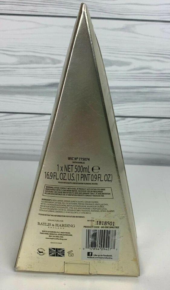 Burbujas de baño Baylis Harding England mandarina dulce pomelo 16,9 fl oz vacaciones Foto 3 de 4