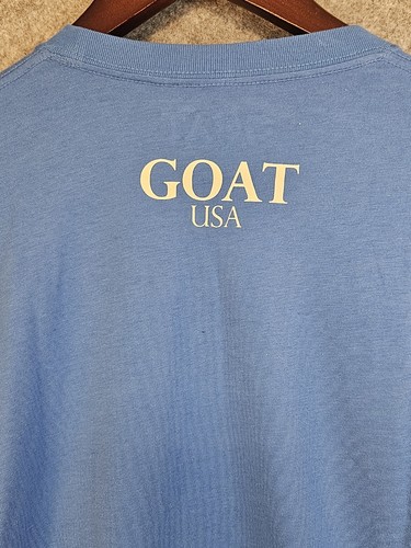 Goat USA Men's S Blue Colorado Flag Logo Long Sleeve Tee T Shirt Shirt Top - Picture 8 of 11