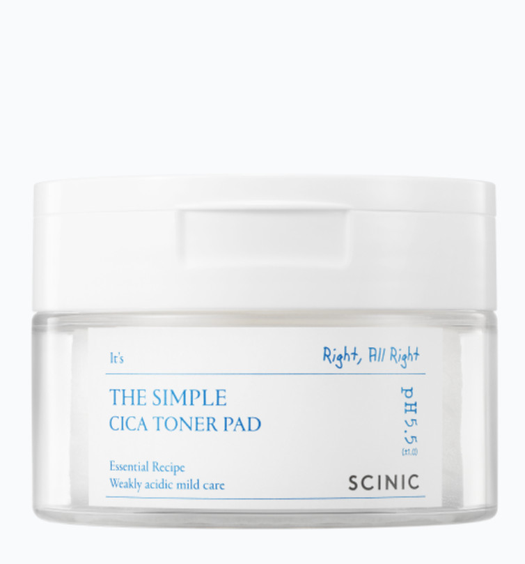 SCINIC The Simple Cica Toner Pad 60ea (120g)