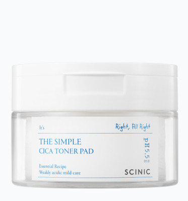 SCINIC The Simple Cica Toner Pad 60ea (120g)
