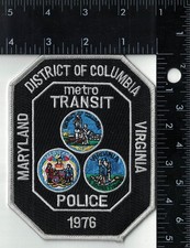 District of Columbia Maryland Virginia Police Patch District of Columbia