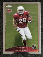 2009 Topps Chrome #TC140 Beanie Wells Rookie Card RC Arizona Cardinals. rookie card picture