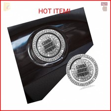 Bling Crystal Car Engine Start Ring Sticker, Sparkling Rhinestone Push Start But