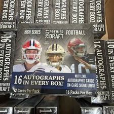 2021 Sage Football Premier Draft HIGH Series Factory Sealed HOBBY Box-16 AUTOS