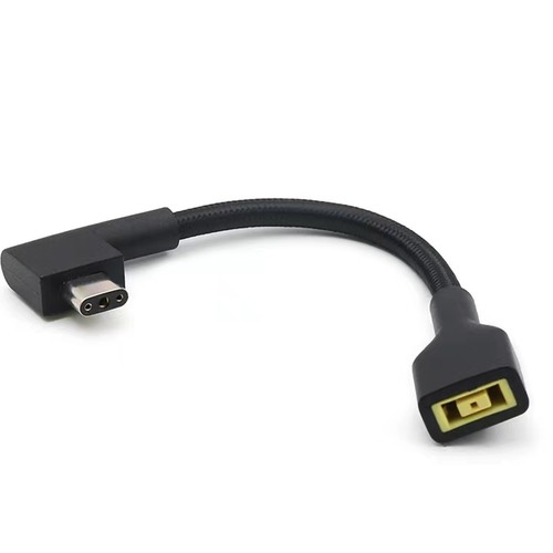 DC Square Female-3 Pin Plug Converter Laptop Charging Cable For Razer Blade 15 - Photo 7/10