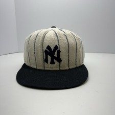 VINTAGE American Needle New York Yankees Pinstripe Cap Wool 7 3/4