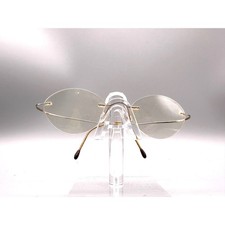 Vintage Silhouette Rimless Eyeglasses Gold Tone Oval Frame Austria 1000 4 130