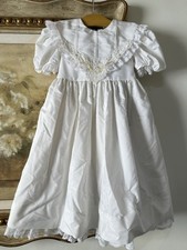 Jayne Copeland Vintage Dress Size 4T Made In The USA white Beaded Sequins