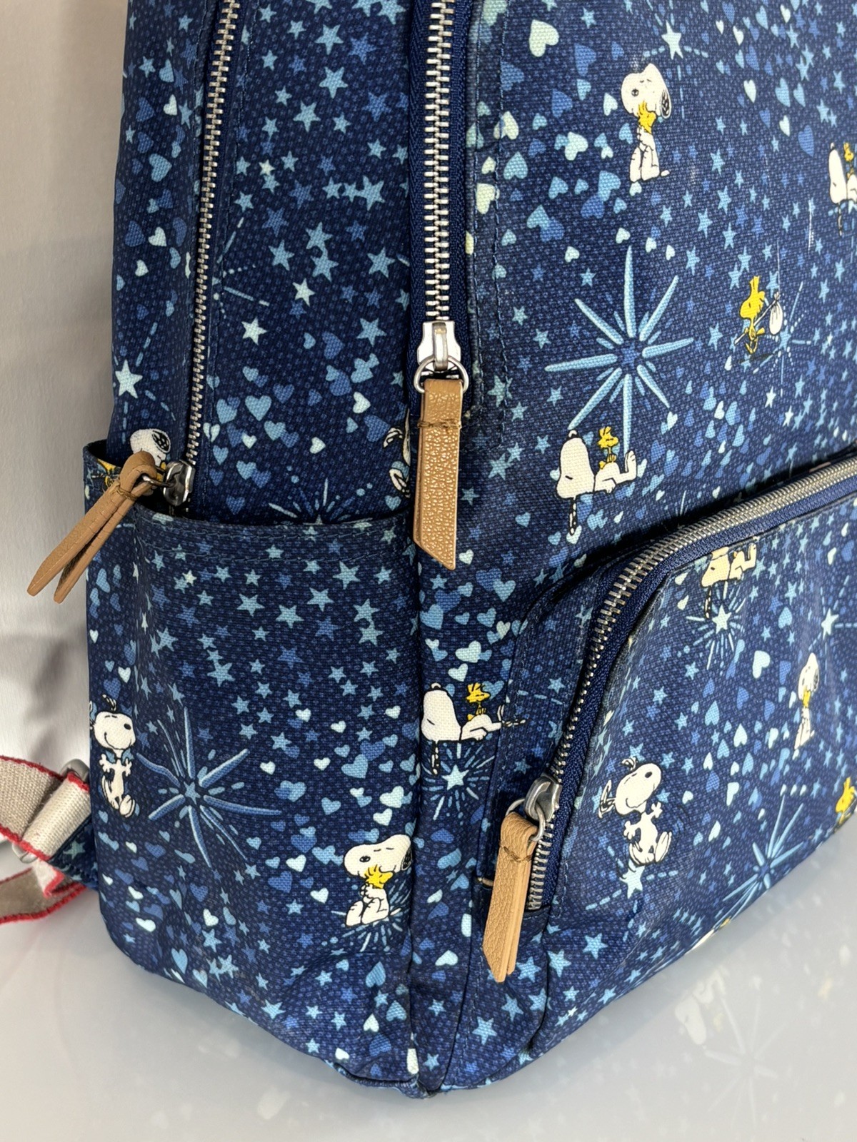 Cath Kidston x Peanuts Snoopy Dream Midnight Stars Ltd edit. Backpack SUPERB image 6