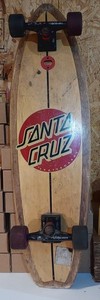 Vintage 36 inch long Santa Cruz Surfboard with Bottle Opener Longboard 10 inch w