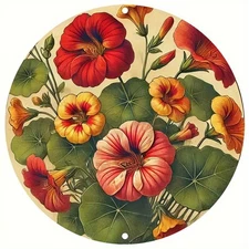 Funny Round Aluminum Sign 8x8 Inch, Cafe/Holiday Decor