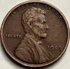 1909 VDB Lincoln Wheat Cent VG-F First Year of Issue JC1385