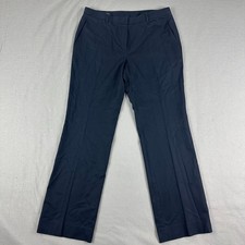 Brooks Brothers womens Advantage Chino Pants 8 Trousers Navy Blue Cotton