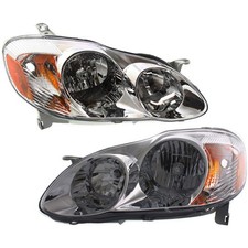Headlight Asembly Set For 03-04 Toyota Corolla Le Ce Sedan Left Right With Bulb Headlight Asembly Set For 03-04 Toyota Corolla Le Ce Sedan Left Right With Bulb