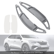 Steering Wheel Paddle Shifter Extension For Renault Clio Captur Aluminium Grey